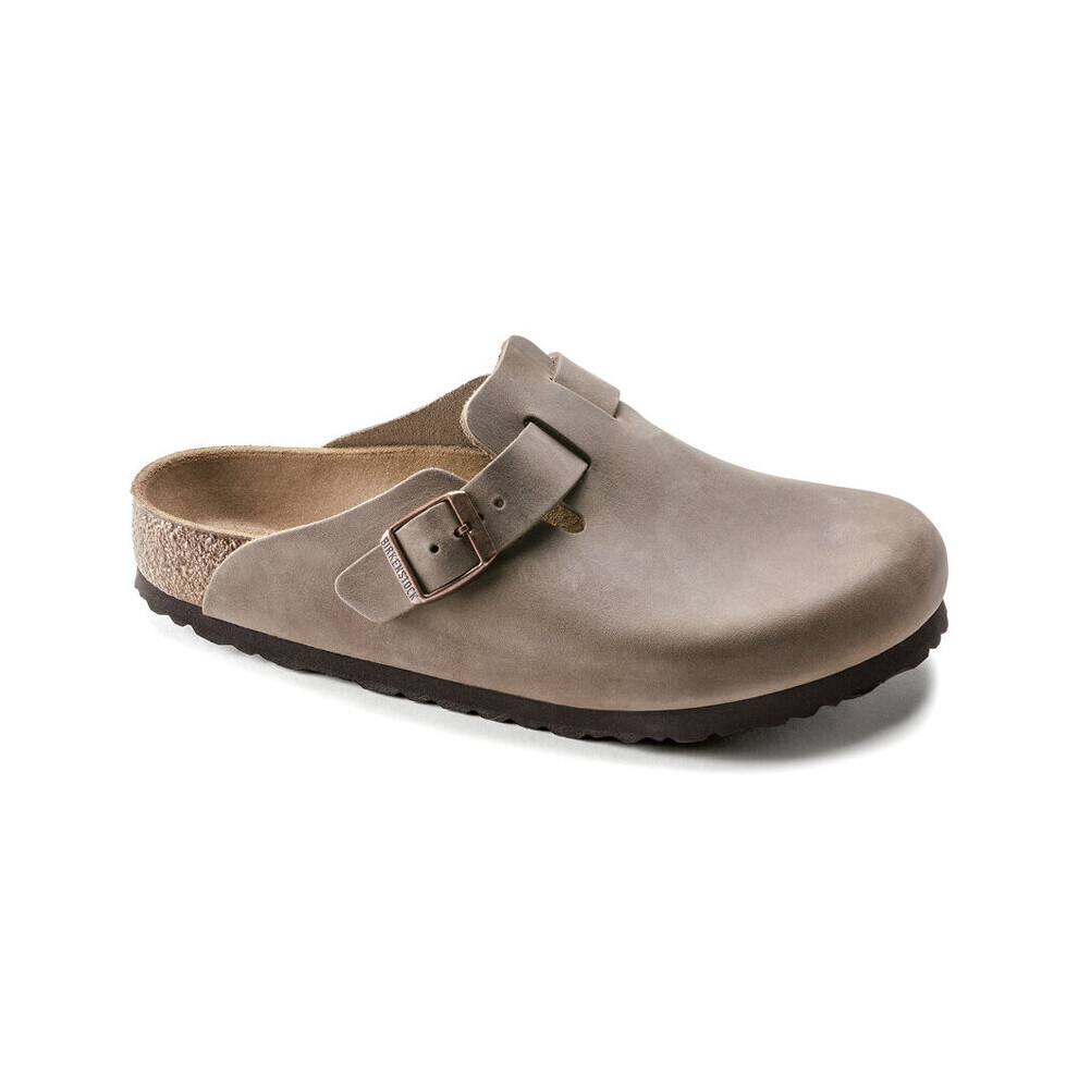 (5 UK) Unisex Birkenstock Boston Leather Clogs Brown Regualr Fit