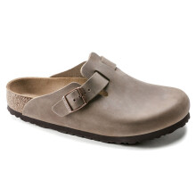 (7.5 UK) Unisex Birkenstock Boston Leather Clogs Brown Regualr Fit