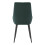 Living And Home (Green) 2pcs Velvet Metal Legs Button Upholstered Dining Chairs 4