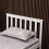 Westwood (Single, White) WestWood Single Double King Bed Solid Pine Frame Bedroom Footboard Grey White 8