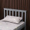 Westwood (Single, Grey) WestWood Single Double King Bed Solid Pine Frame Bedroom Footboard Grey White 8