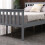 Westwood (Double, Grey) WestWood Single Double King Bed Solid Pine Frame Bedroom Footboard Grey White 6