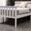 Westwood (Double, White) WestWood Single Double King Bed Solid Pine Frame Bedroom Footboard Grey White 5