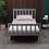 Westwood (Single, Grey) WestWood Single Double King Bed Solid Pine Frame Bedroom Footboard Grey White 3