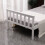Westwood (Single, White) WestWood Single Double King Bed Solid Pine Frame Bedroom Footboard Grey White 5