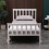 Westwood (Single, White) WestWood Single Double King Bed Solid Pine Frame Bedroom Footboard Grey White 3