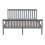 Westwood (Double, Grey) WestWood Single Double King Bed Solid Pine Frame Bedroom Footboard Grey White 10