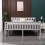Westwood (Double, White) WestWood Single Double King Bed Solid Pine Frame Bedroom Footboard Grey White 4