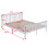 Westwood (Double, White) WestWood Single Double King Bed Solid Pine Frame Bedroom Footboard Grey White 10