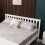 Westwood (Double, White) WestWood Single Double King Bed Solid Pine Frame Bedroom Footboard Grey White 8