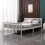 Westwood (Double, White) WestWood Single Double King Bed Solid Pine Frame Bedroom Footboard Grey White 2