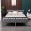 Westwood (Double, Grey) WestWood Single Double King Bed Solid Pine Frame Bedroom Footboard Grey White 3