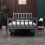 Westwood (Single, Grey) WestWood Single Double King Bed Solid Pine Frame Bedroom Footboard Grey White 4