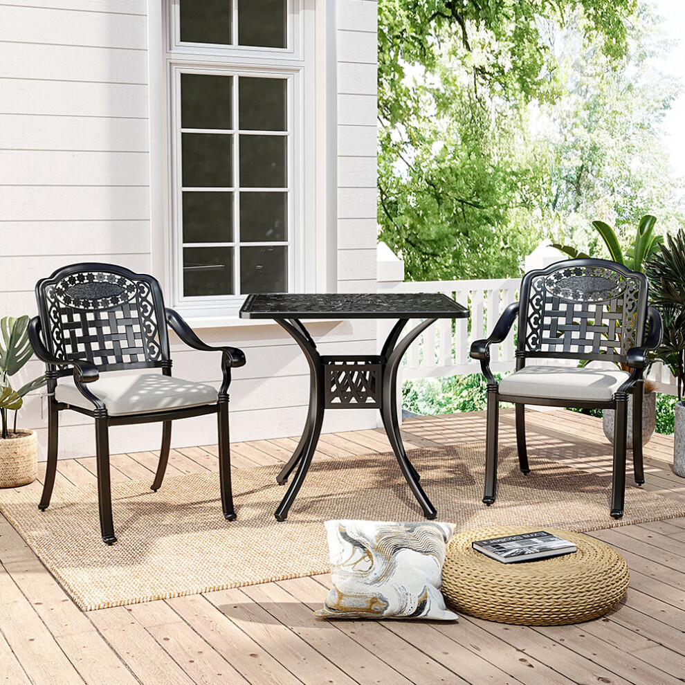 Cast Alumium Garden Dining Table & Chairs Furniture Set