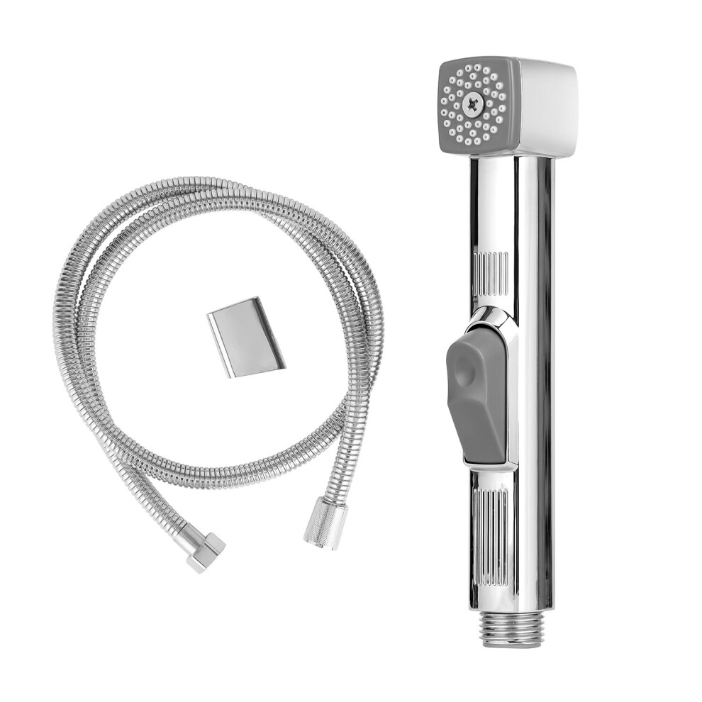 Geepas Hand Held Toilet Bidet Sprayer Muslim Shattaf Bathroom Spray Kit