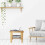 Step Stool Heavy Duty Bamboo Multi Purpose Step Stool & Seat 5