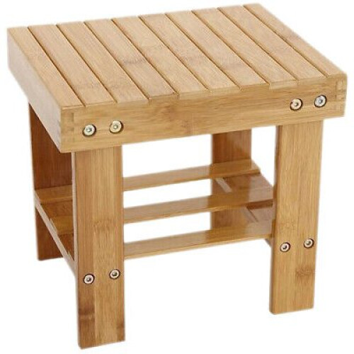 Step Stool Heavy Duty Bamboo Multi Purpose Step Stool & Seat