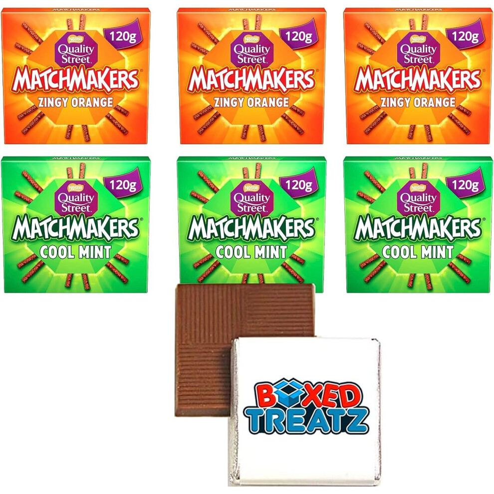 Matchmakers Cool Mint & Zingy Orange Chocolate 120g Pack Of 6 (720g)