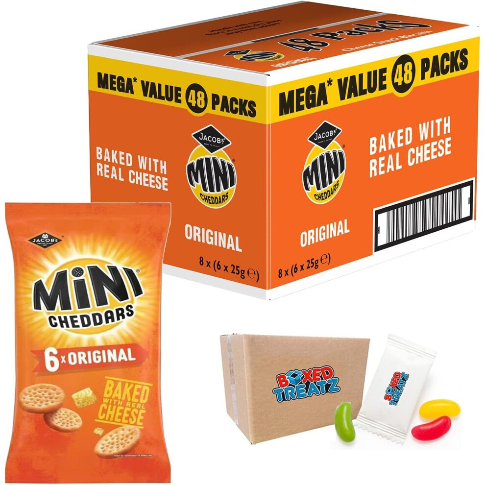 Jacobs Jacob's Mini Cheddar's Original Box Of 48 X 23G Bundle