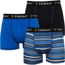 (SITKA, S) Farah Mens Designer Boxer Shorts 3 Pack Set