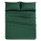 (Emerald Green, Double (137 x 190 cm)) Extra Deep 25cm Fitted Sheet Bed Sheets Single Double King Super King Size 1