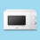COMFEE' 700W 20L White Microwave Oven With 5 Cooking Power Levels, Quick Defrost Function, And Kitchen Manual Timer - Compact Design CM-M202CC(WH) 2