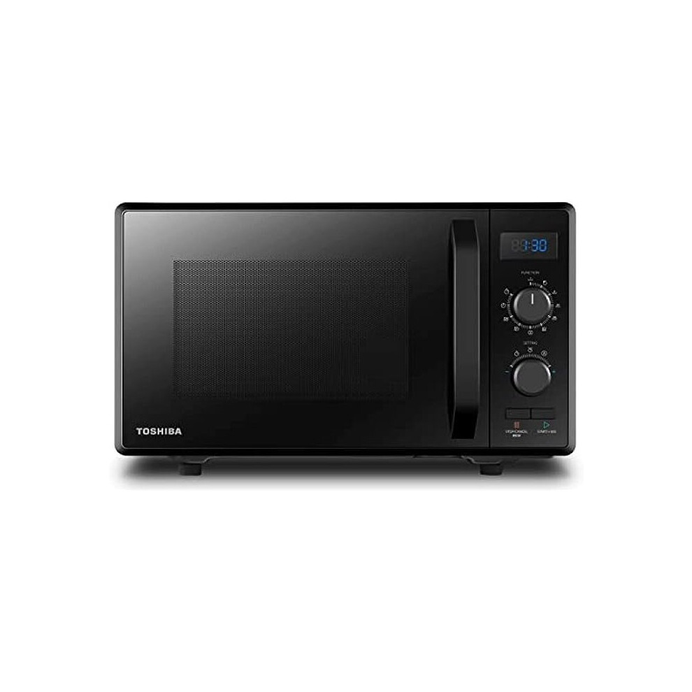 Toshiba 900W 23L Microwave Oven With 1050W Crispy Grill Energy Saving Eco Function, 8 Auto Menus,5 Power Levels And Position Memory Turntable Black