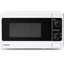 Toshiba 800w 20L Microwave Oven with Function Defrost and 5 Power Levels, Stylish Design White - MM-MM20P(WH)