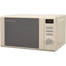 RHM2064C 20 Litre 800 W Cream Digital Heritage Microwave with 5 Power Levels, Automatic Defrost, 8 Auto Cook Menus, Clock & Timer, Easy Clean