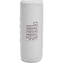 JBL Flip 6 Portable Bluetooth Speaker with 2-way speaker system and powerful JBL Original Pro Sound, up to 12 hours of playtime, in white
