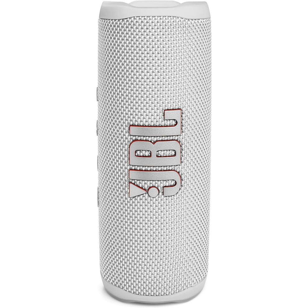 JBL Flip 6 Portable Bluetooth Speaker with 2-way speaker system and powerful JBL Original Pro Sound, up to 12 hours of playtime, in white