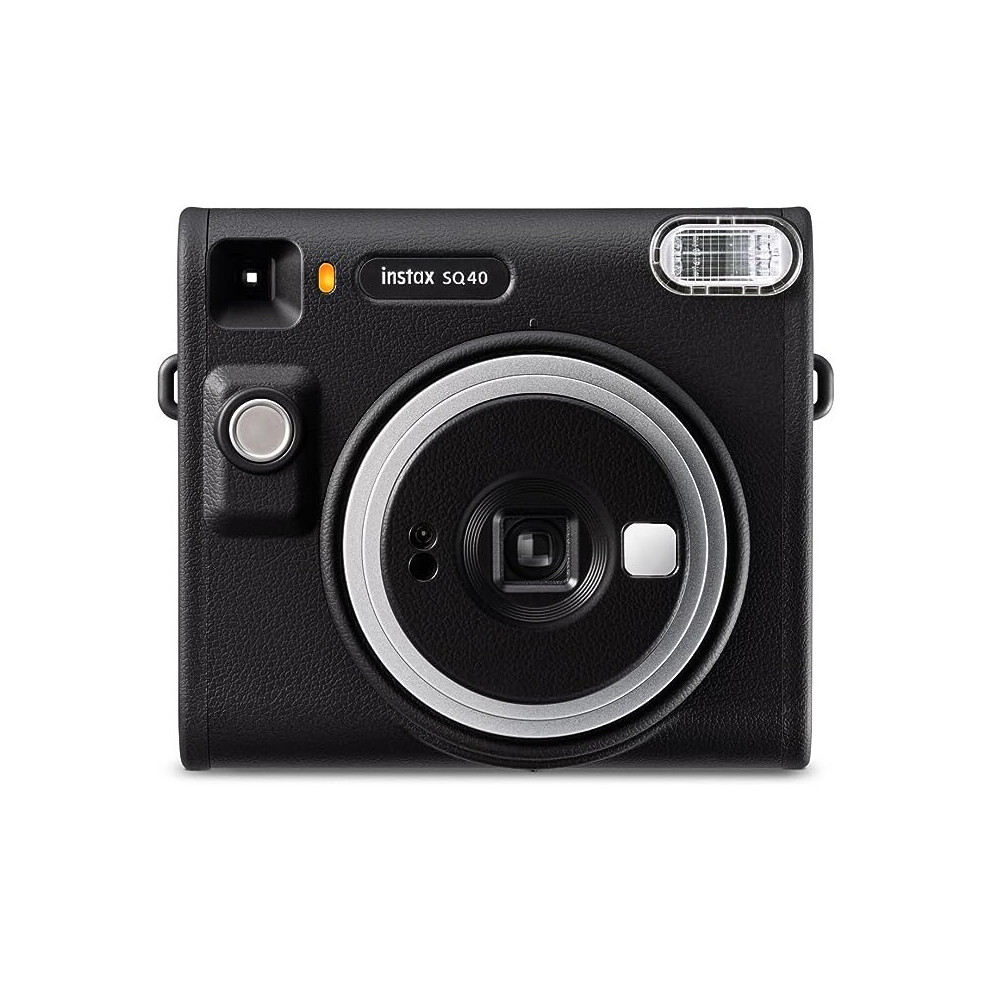 INSTAX SQ40 instant camera, built-in flash, Auto exposure, selfie lens and Selfie mirror, Black textured finish 