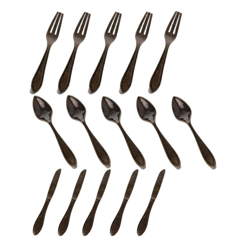 15 Pcs Knife Spoon Fork Kitchen Cabinet Closet Drawer Pull Handles Knobs 3-Inch Center To Center Br 4800084648664