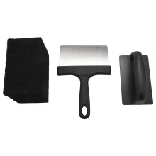 Versatility Griddle Cleaning Kit Grill Cleaner Tool Set for Hot Or Cold Surfaces Scraper Cleaning B