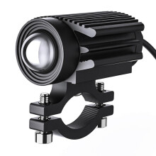 Motorcycle Led Headlight Projector Lens Dual Color Car Atv Driving Fog Light Auxiliary Spotlight Fo