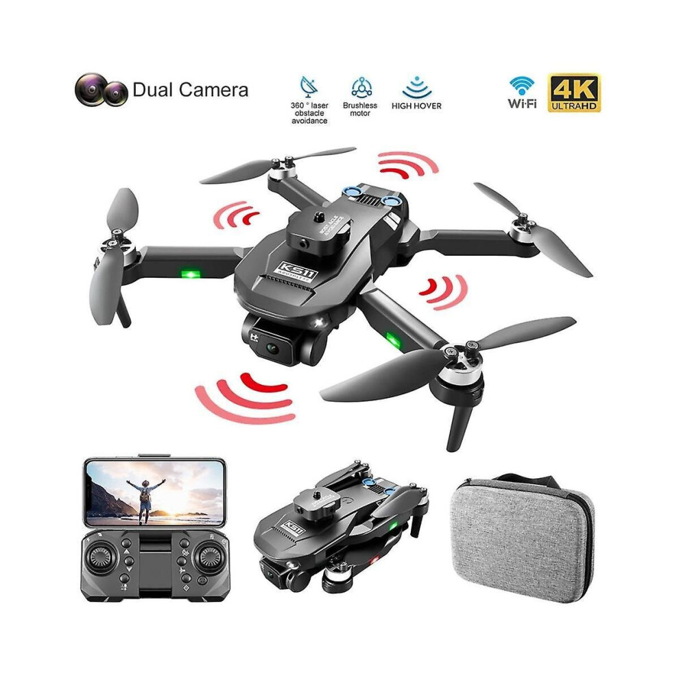 Ks11 Mini Drone 4K Hd Photography Aerial Uav Brushless Motor Electronic Fence Remote Control Airpla 4800084644383