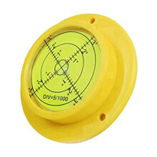 Round Bubble Level, 90x17mm High Precision Circular Spirit Level with 3 Mounting Holes, Measuring I