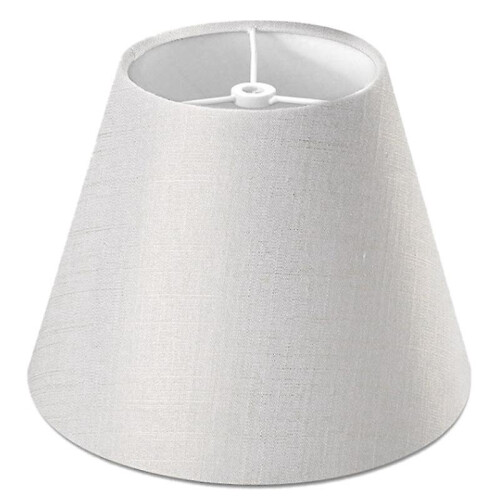 Lamp Shade Linen Fabric White Lamp Shade Small 5 Inch Top Diameter X 9 Inch Bottom Diameter X 7 Inc