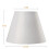 Lamp Shade Linen Fabric White Lamp Shade Small 5 Inch Top Diameter X 9 Inch Bottom Diameter X 7 Inc 3