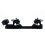 Roller Skate Base Four-wheel Two-row Skate Bracket Skate Base Bottom Plate with Roller Skate Toe St 3