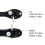 Roller Skate Base Four-wheel Two-row Skate Bracket Skate Base Bottom Plate with Roller Skate Toe St 4