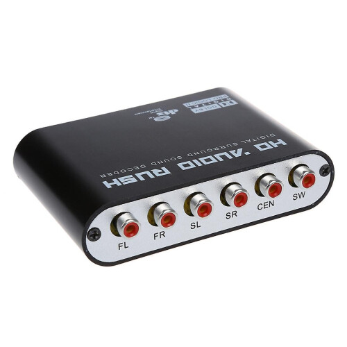 5.1 Audio Rush Digital Sound Decoder Converter - Optical Spdif/ Coaxial Dolby Ac3 Dts Stereo(r/l) T 1
