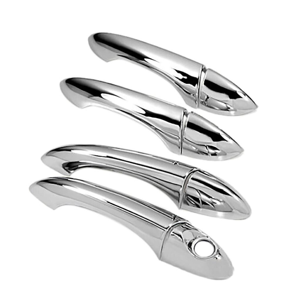 Car Triple Chrome Door Handle Cover Trim Fit Compatible With X5 E53 2000-2006 4800084651640