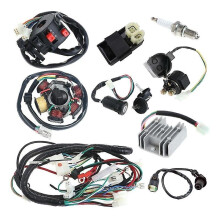 Full Electrics Wiring Harness Loom Cdi Coil Compatible with Gy6 150cc Atv Quad Buggy Go Kart