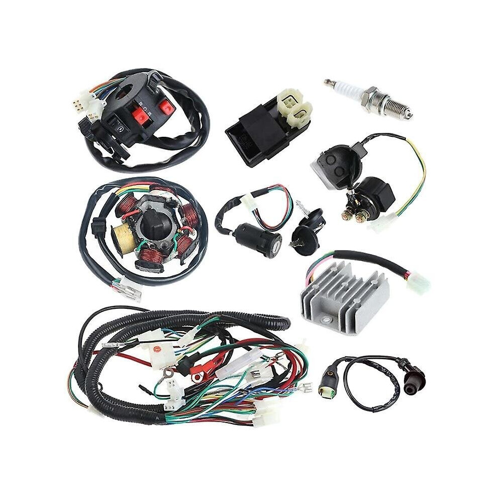 Full Electrics Wiring Harness Loom Cdi Coil Compatible With Gy6 150Cc Atv Quad Buggy Go Kart 4800084652739