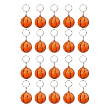 20 Pack Basketball Ball Keychains for Party Favors,basketball Stress Ball,school Carnival Reward,sp