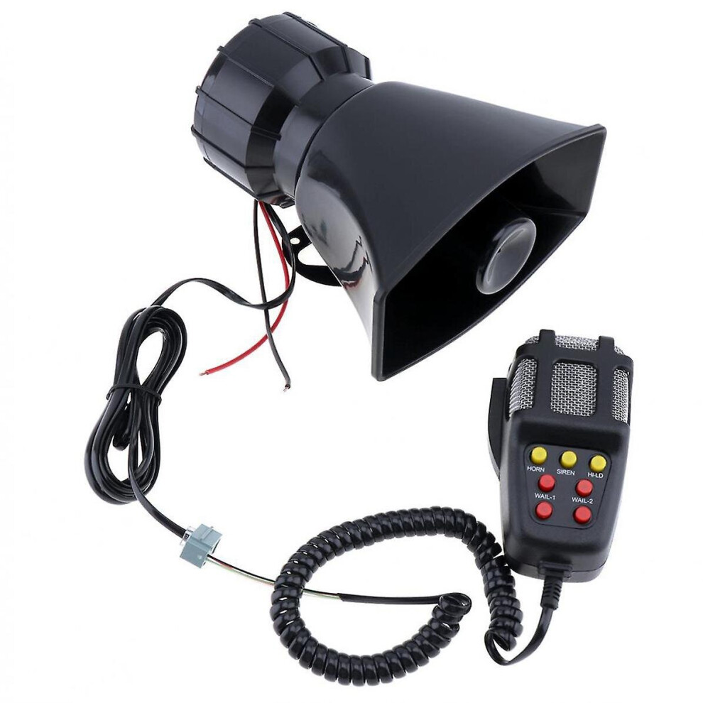 100W Dc12v 120Db 7 Sound Car Electronic Warning Siren Motorcycle Alarm Firemen Loudspeaker 4800084651619