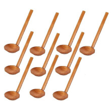 Japanese 8.5 Inch Ramen Handcrafted Wooden Soup Spoon Wooden Utensils Set for Kitchen, Wooden Hot P