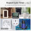 24 Hour Digital Electric Timer Plug Socket with Countdown and On-off Repeat Cycle Timer for Home Ap 2