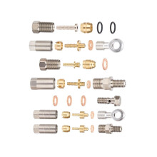 Bike Hydraulic Disc Brake Connector for Sram Pass-through Bicycle Brake Hose Kit with Olives& Seali